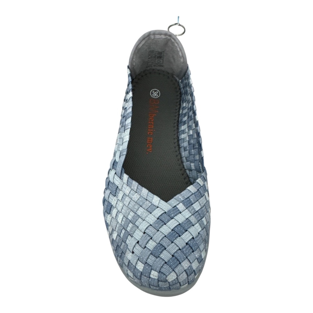 Bernie Mev Catwalk Cloud Shimmer Flats Stretch Comfort Lightweight Slip-On,  NWB - Picture 3 of 6